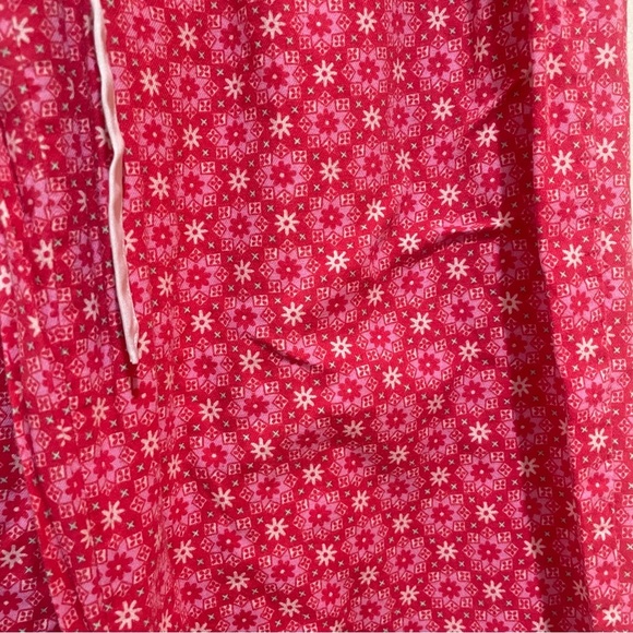 Victoria’s Secret Pajama Set Snowflake Star Pink Red Pants Top Size Small Short - Picture 7 of 11